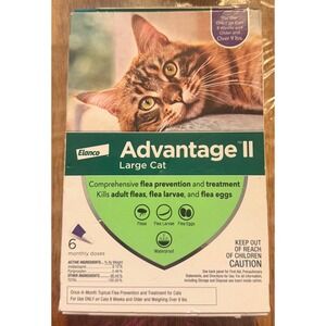 Flea Treatment for Large Cats 6 Monthly‎ Doses